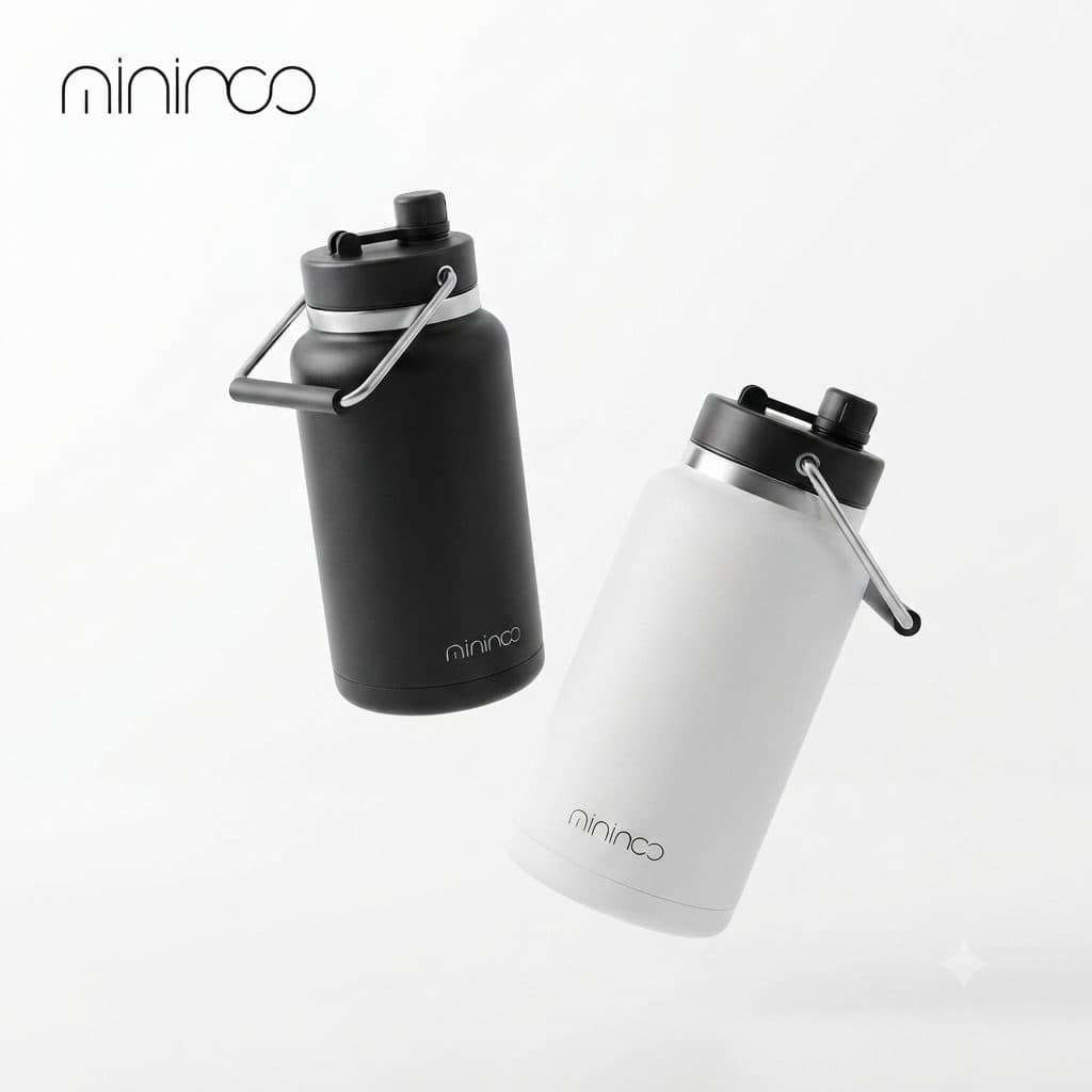 Bình giữ nhiệt cao cấp MININCO 1.8L , Giữ Lạnh 24 Giờ, Thép ko gỉ 18/8
